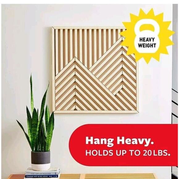 Command 20 Lb XL Heavyweight Picture Hanging Strips, Damage Free Hanging 2 Pack - Picture 3 of 12